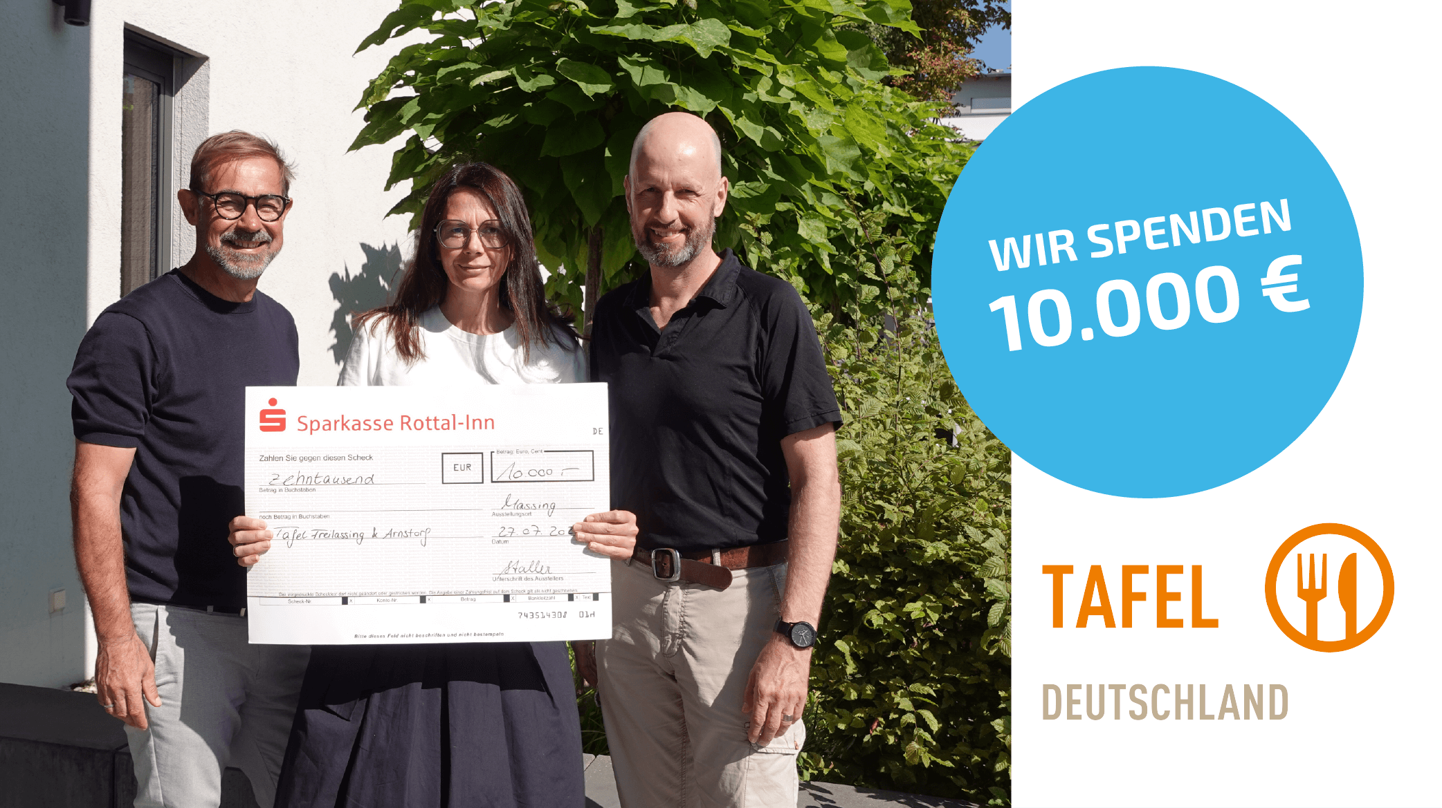 Unterstützung der Tafel Freilassing und Arnstorf